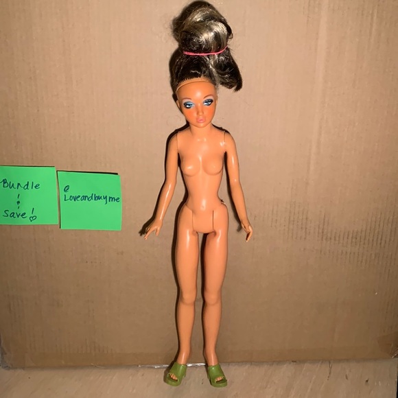 Rare Vintage IDEAL TUESDAY TAYLOR DOLL (?) Blonde/Black Hair Head w defects!🚩 - Picture 8 of 17